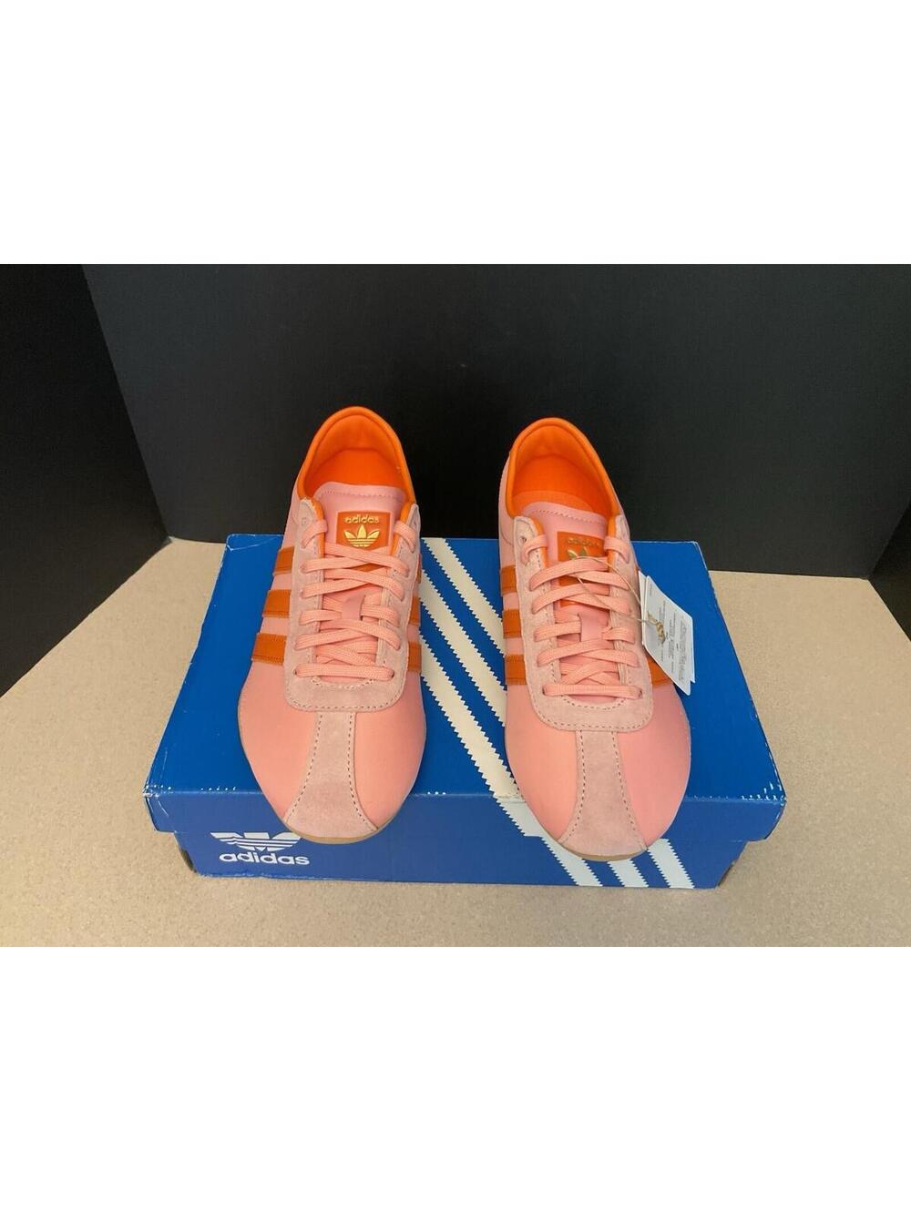 New! Womens Adidas TOKYO Semi Pink/Spark Orange Athletic Shoes. Size 8.5. Nice! - Picture 2 of 9